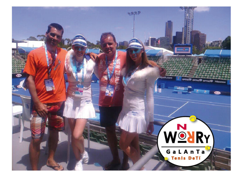 S fanynkami v hľadisku - Melbourne, Australian Open